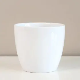 Biely keramický črepník