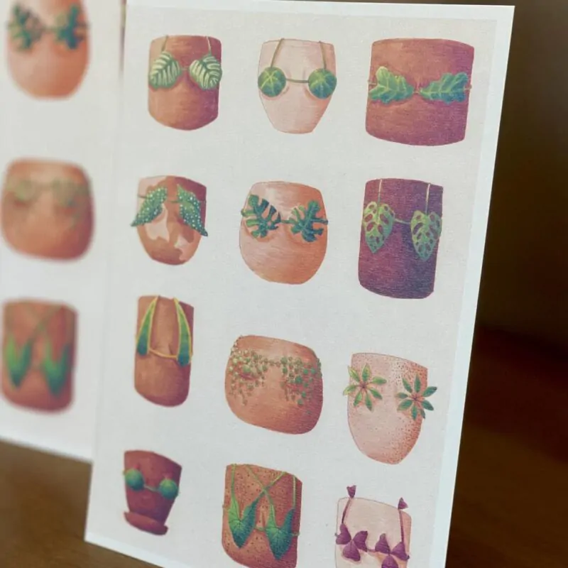 Botanická ilustrácia Letná kolekcia plaviek - Image 2