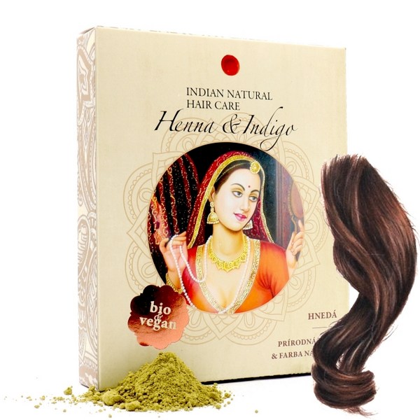 indian natural hneda farba na vlasy henna indigo prirodna farba