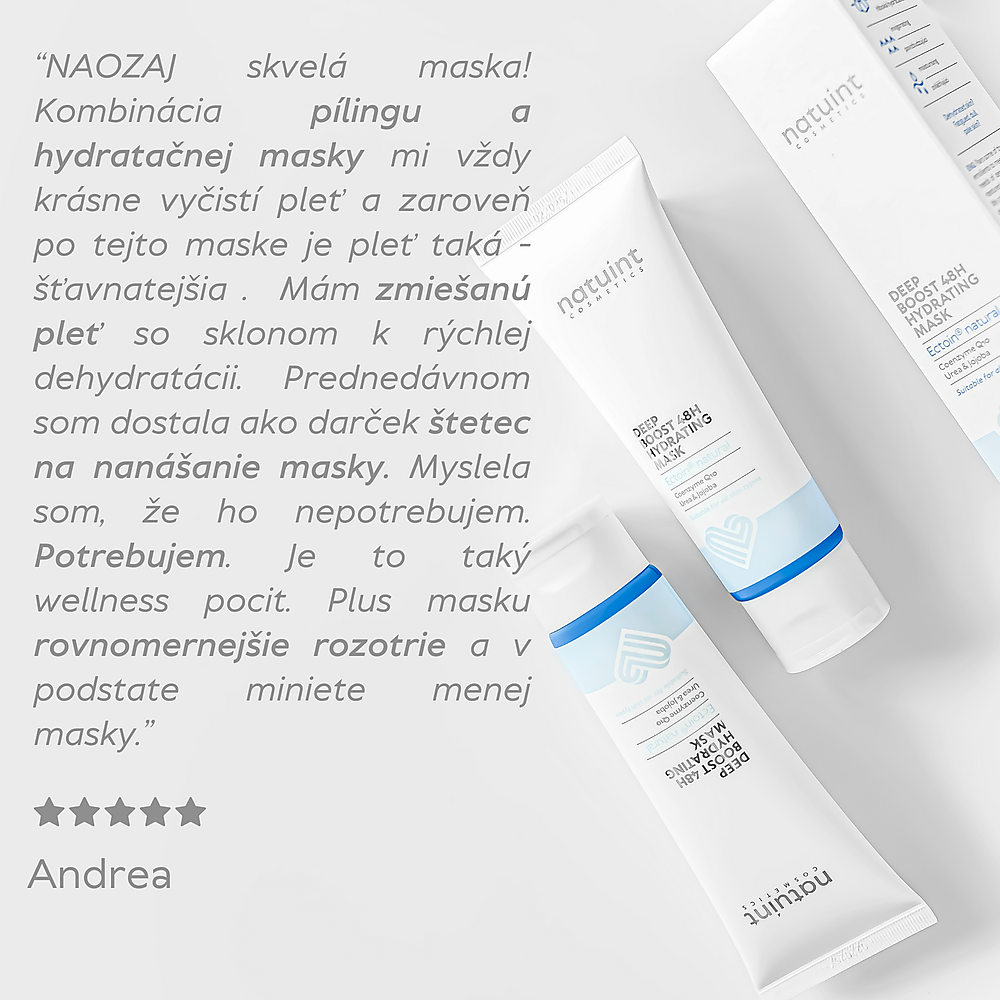 Natuint – Hydratačná maska Ectoin a Koenzým Q10 75 ml natuint hydratacna pletova maska