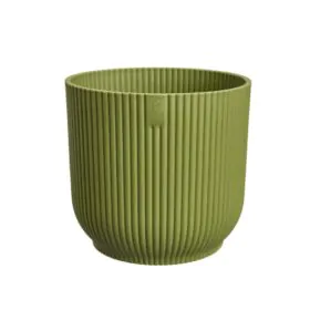 Plastový kvetináč Premium Stripes zelený