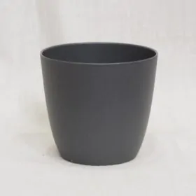 Plastový kvetináč antracitový matný