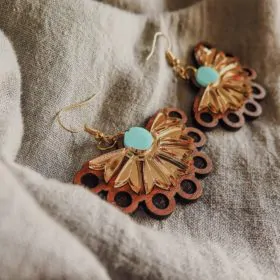 Handmade náušnice Peacock