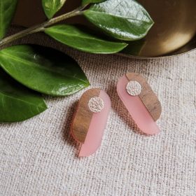 Handmade náušnice Urban pink
