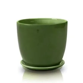 Keramický črepník s podmiskou Green