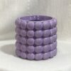Keramický kvetináč Bubble violet 10 cm fialový keramicky kvetinac leskly bubble violet