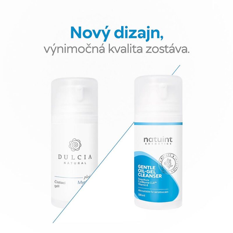 natuint Gentle oil-gel cleanser cistiaci gel na tvar mydlove orechy dulcia