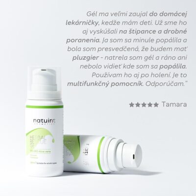 Natuint – Gél Aloe vera s bylinkami 100 ml Natuint Gel Aloe vera s bylinkami herbal rescue gel