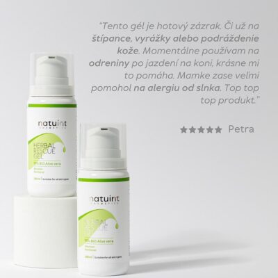 Natuint – Gél Aloe vera s bylinkami 100 ml Natuint Gel Aloe vera s bylinkami herbal rescue gel