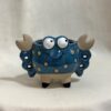 Črepník zvieratko krab tmavomodrý 6 cm dekoracny keramicky crepnik kvetinac zvieratko krab