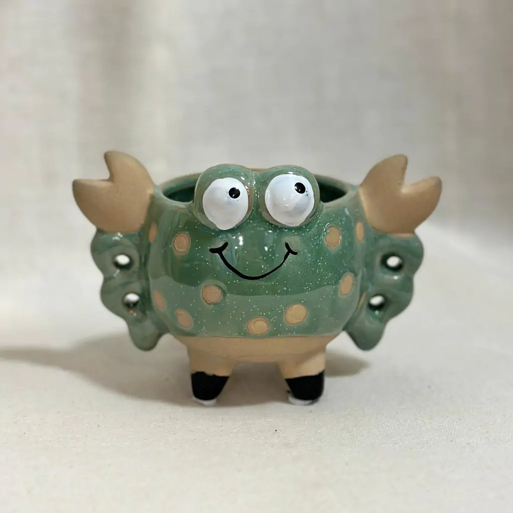 Črepník zvieratko krab tyrkysový 6 cm