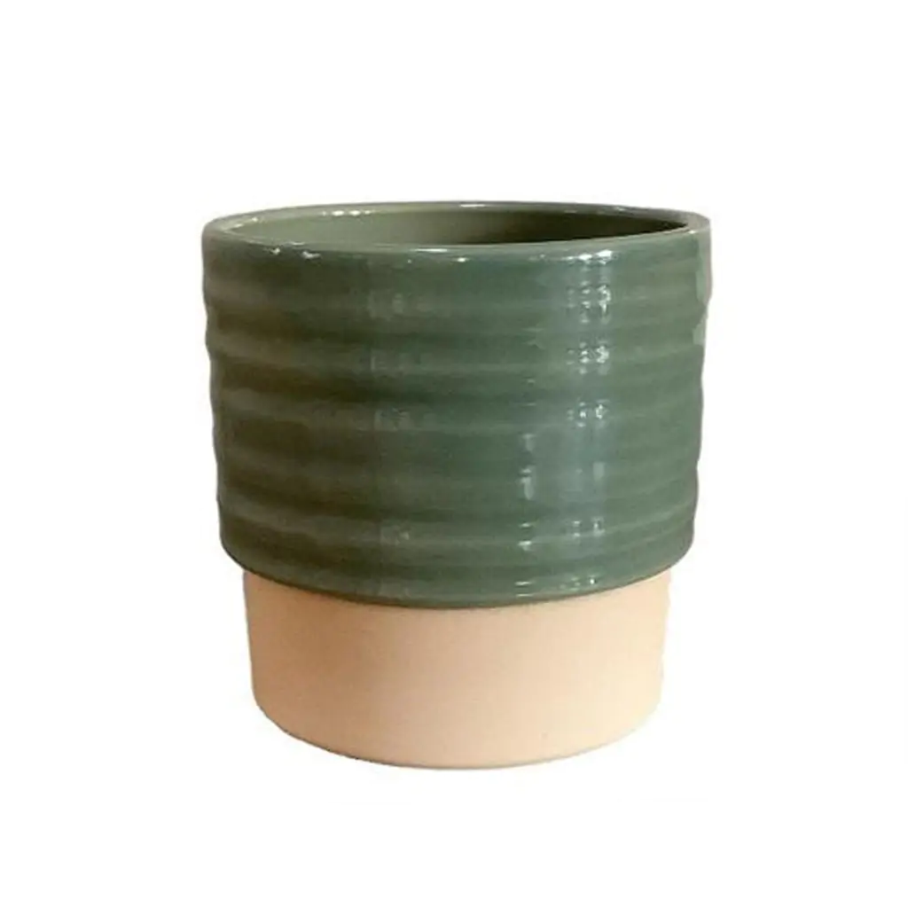 Keramický kvetináč Flow sage 11 cm
