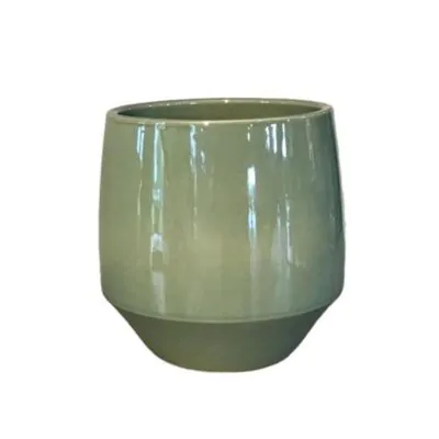 keramicky kvetinac zeleny sage