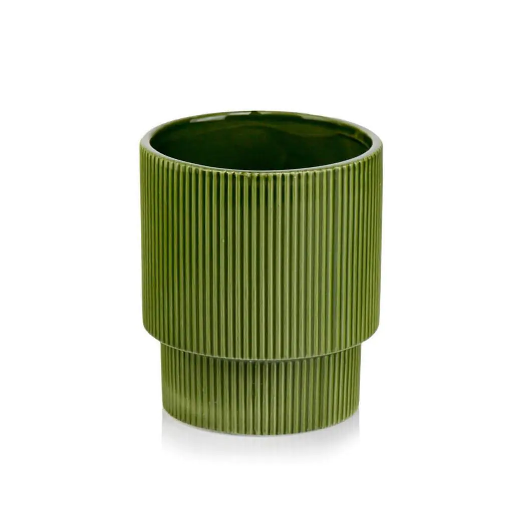 Keramický kvetináč Trophy green 13 cm
