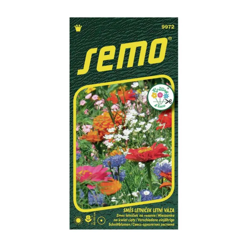semo semienka zmes letniciek na rez letna vaza ze semen
