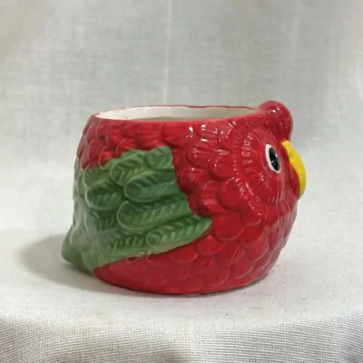 Dekoračný kvetináč Papagáj červený 6 cm dekoracny kvetinac papagaj cerveny