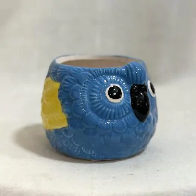 Dekoračný kvetináč Papagáj modrý 6 cm dekoracny kvetinac papagaj modry