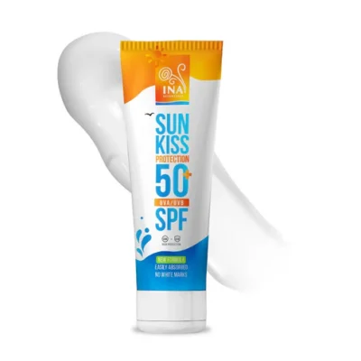 InaEssentials – Prírodný opaľovací krém na tvár a telo SPF 50+ 100 ml inaessentials prirodny opalovaci krem spf 50 na telo na tvar pre deti