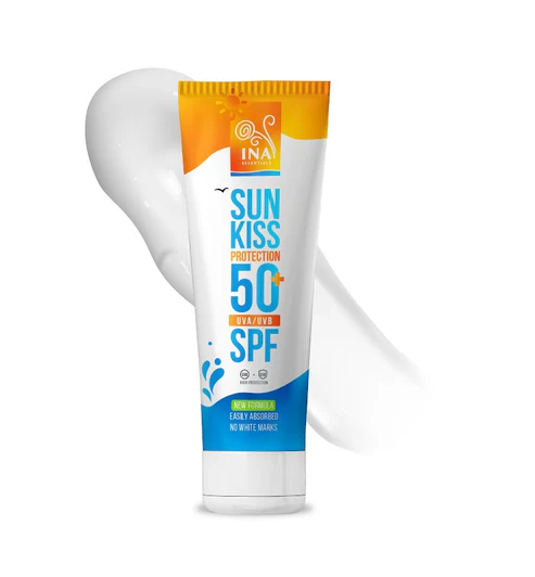 InaEssentials – Prírodný opaľovací krém na tvár a telo SPF 50+ 100 ml inaessentials prirodny opalovaci krem spf 50 na telo na tvar pre deti