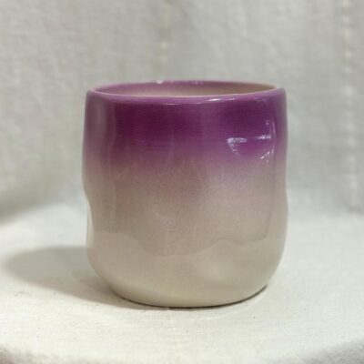 dekoracny keramicky kvetinac crepnik farebny fialovy ombre