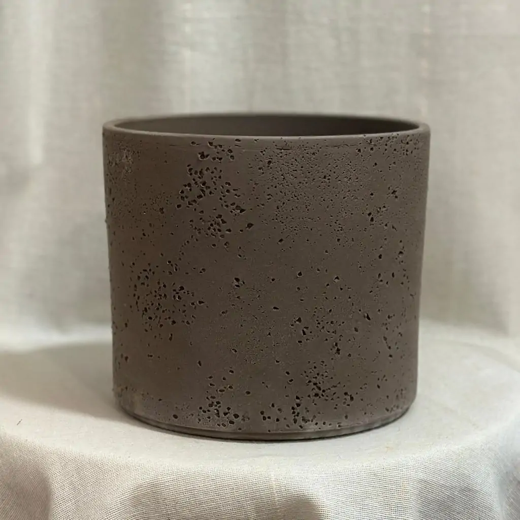 Dekoračný kvetináč Lava dark 13 cm