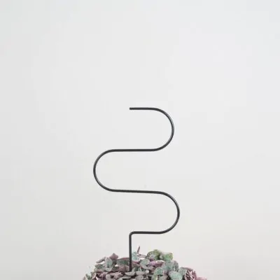 Dekoratívna opora na rastliny vlnka malá dekorativna opora pre rastliny vlnka mala kovova oporna tyc ku kvetom