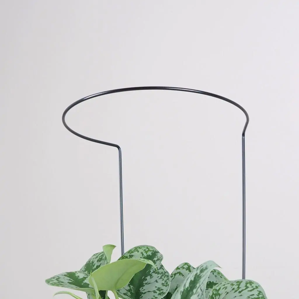 Dekoratívna opora na rastliny obruč Ø 20 cm dekorativna opora pre rastliny obruc kovova oporna tyc ku kvetom