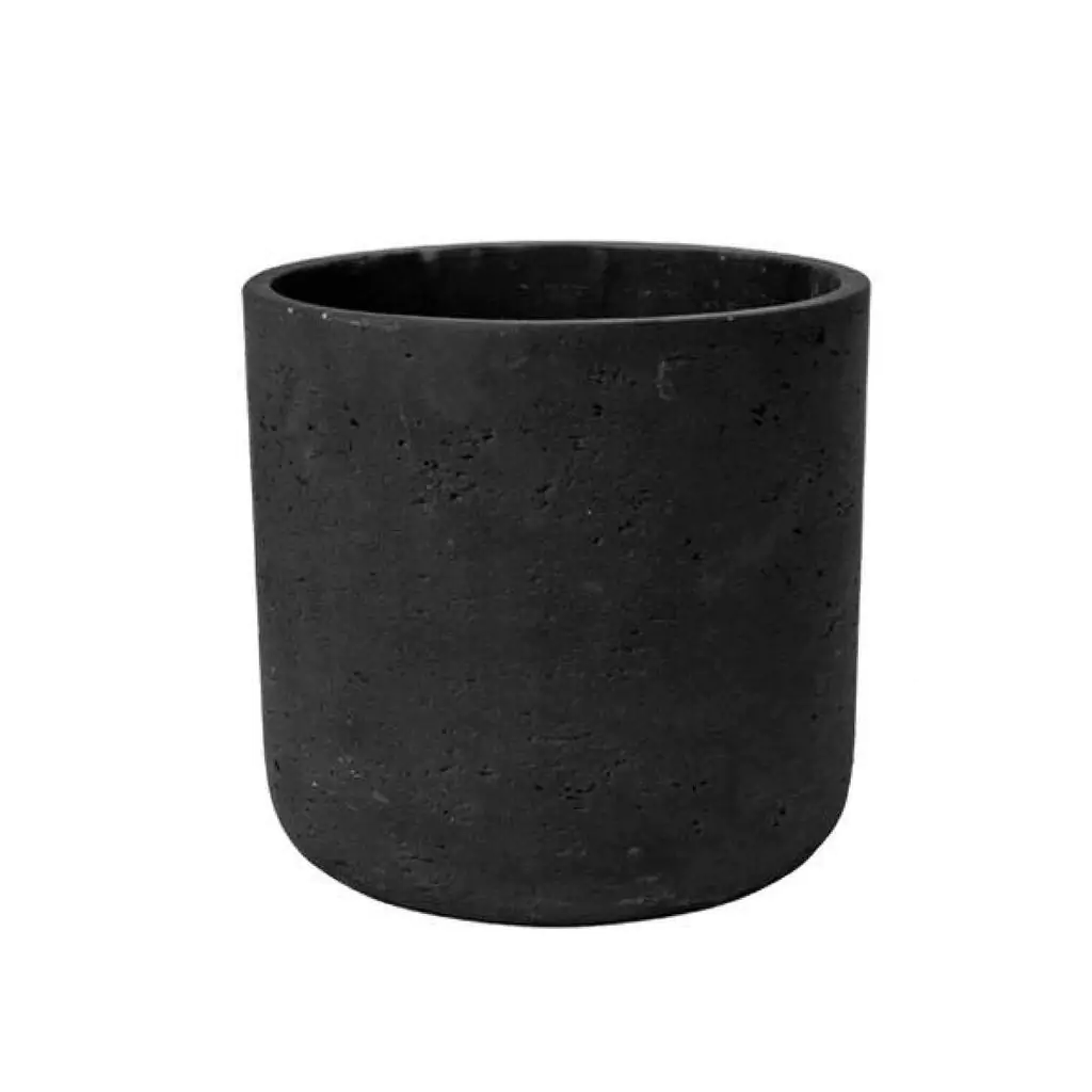 Kvetináč Charlie black washed 30 cm