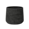 Kvetináč Patt black washed kvetinac patt black washed cierny antracitovy betonovy kvetinac