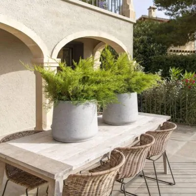 Kvetináč Patt grey washed kvetinac patt grey washed sedy betonovy kvetinac