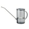 Krhlička 1 l sivá stylova seda krhlicka na polievanie s nerezovym hrdlom 1 liter