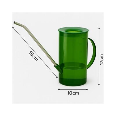 Krhlička 1 l zelená stylova zelena krhlicka na polievanie s nerezovym hrdlom 1 liter