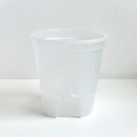 Priehľadný samozavlažovací kvetináč Aero