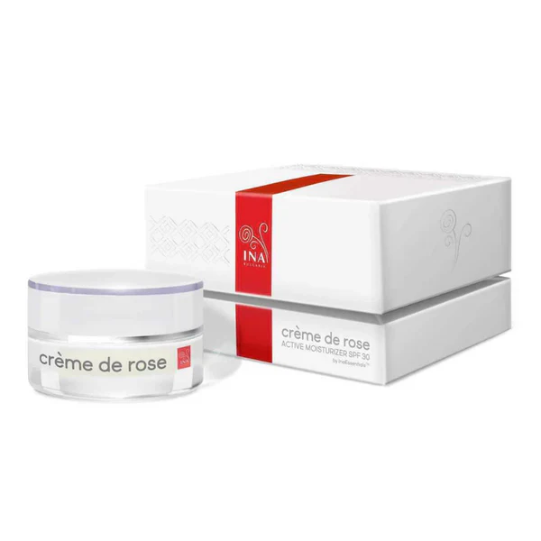 InaEssentials – Hydratačný pleťový krém s SPF30 Crème de rose 50 ml