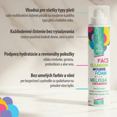InaEssentials – Prírodná čistiaca pena na pleť 90 ml InaEssentials Prírodná čistiaca pena na pleť medovka