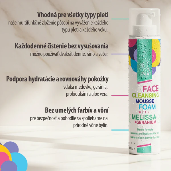 InaEssentials – Prírodná čistiaca pena na pleť 90 ml InaEssentials Prírodná čistiaca pena na pleť medovka