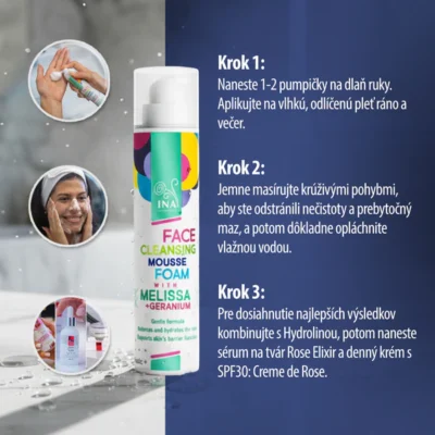 InaEssentials – Prírodná čistiaca pena na pleť 90 ml InaEssentials Prírodná čistiaca pena na pleť medovka