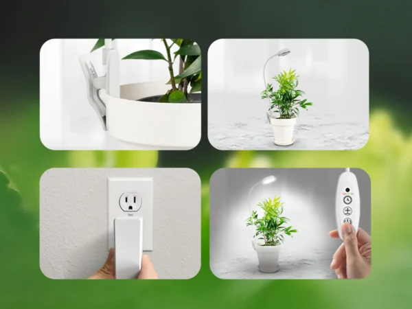 Rastové svietidlo na kvetináč SANSI LED GROW LIGHT 10W Rastové svietidlo na kvetináč SANSI LED GROW LIGHT 10W lampicka na kochlik