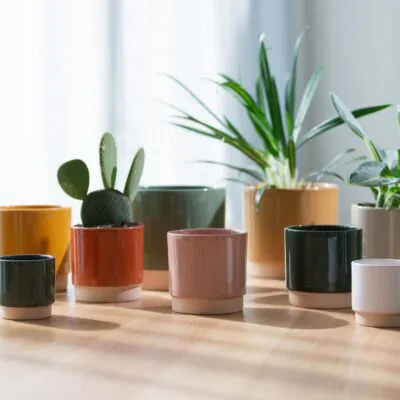 Keramický kvetináč Duo tmavozelený kolekcia keramickych kvetinacov duo plantizia Plantizia.sk