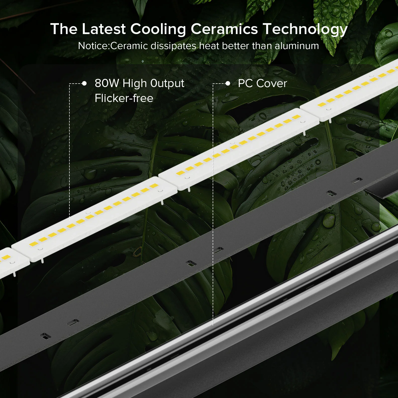 Rastové svietidlo SANSI LED GROW LIGHT 80W rastove svietidlo sansi led grow light 80w rastove svetlo na rastliny