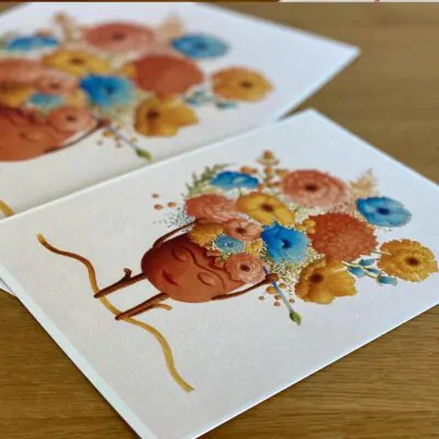 Botanická ilustrácia Rozkvitnutá Frida wearewind