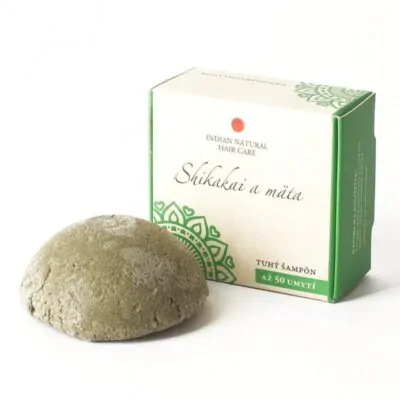 Indian Natural – Tuhý šampón Shikakai a mäta 60 g