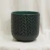 Keramický črepník Emerald keramicky crepnik kvetinac obal na kvetinac zeleny modry elegantny