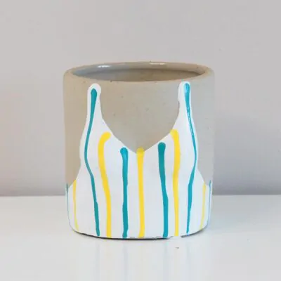 Izbové rastliny, riasogule a príslušenstvo keramicky crepnik plavky slnavajedinecny kvetinac