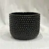 Keramický črepník Bubble black 10 cm crepnik bubble black cierny keramicky kvetinac