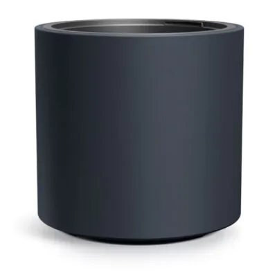 Plastový kvetináč s vkladom Cylinder antracit