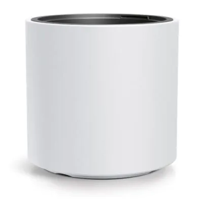 Plastový kvetináč s vkladom Cylinder biely