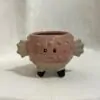 Črepník zvieratko štvorzubec ružový 6 cm dekoracny keramicky crepnik kvetinac zvieratko stvorzubec