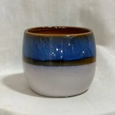 Izbové rastliny, riasogule a príslušenstvo dekoracny keramicky kvetinac modry