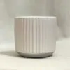 Keramický kvetináč Basic white 6 cm dekoracny keramicky kvetinac biely jednoduchy neutralny